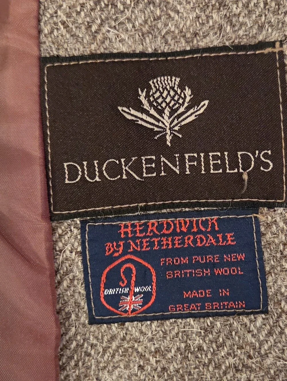 Duckenfield's Herdwick Wool Tweed Skirt Suit -Great Britain, Neutral Brown
